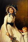 Jacques-Louis David Portrait of Madame Seriziat and her son oil painting
